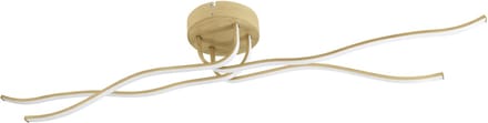 EGLO Roncade 2 Plafondlamp - Wandlamp - LED - 110 cm - Lichtbruin|Wit