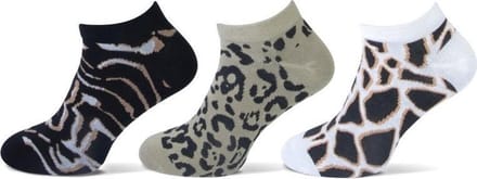 Teckel Dames sneakersok Low Animal 3-Pack Maat 36/42