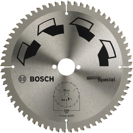 Bosch Accessories Special 2609256894 Hardmetaal-cirkelzaagblad 230 x 30 mm Aantal tanden: 64 1 stuk(s)