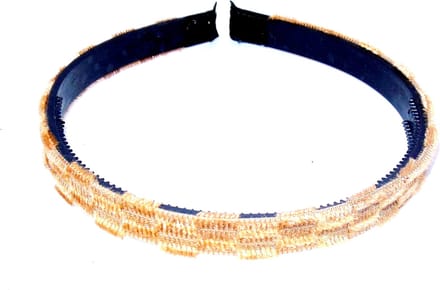 Diadeem zachte stof bruin