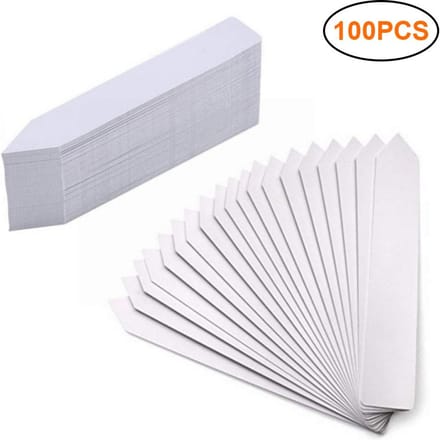100 STUKS Plastic Plantenlabels Tuinlabels Stekers Herbruikbare Plantenmarkeerders wit