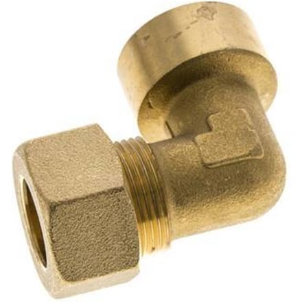 G 3/4'' x 18mm Messing L-Knelfitting 90 graden 67 Bar DIN EN 1254-2