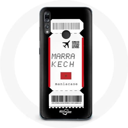 Coque - Huawei - P30 Lite - Billet d'avion - Souple - Noir