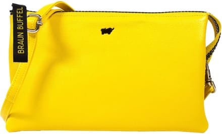 Braun Büffel Leren Schoudertas Capri Shoulder Bag Yellow Geel