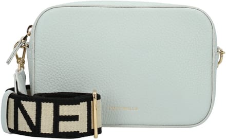 COCCINELLE Leren schoudertas Tebe Crossover Bag Snow Lichtblauw