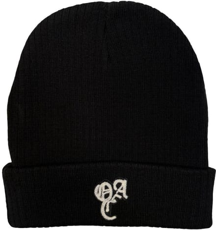 Overnight Angels Crew - Logo Beanie Muts - Zwart