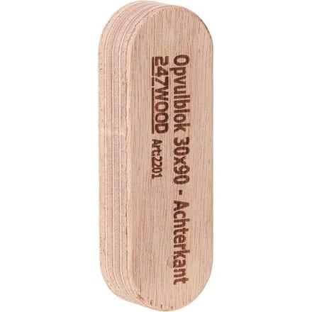 247WOOD opvulblok 30x90