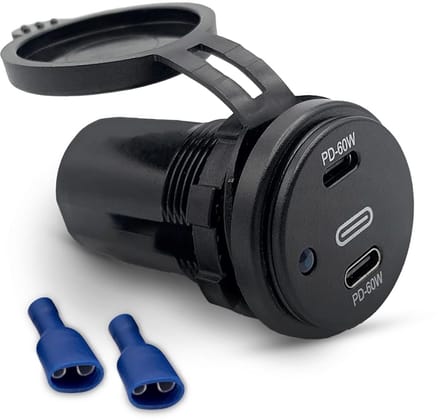 Dubbel USB-stopcontact met 60W voor 5-20V Installatie