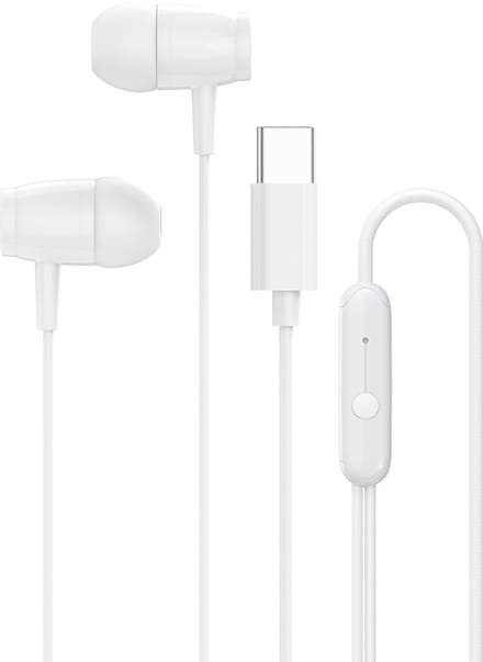 Canyon SEP-5 Serie - In-ear Koptelefoon - USB-C Kabel - Wit - Diepe Bas