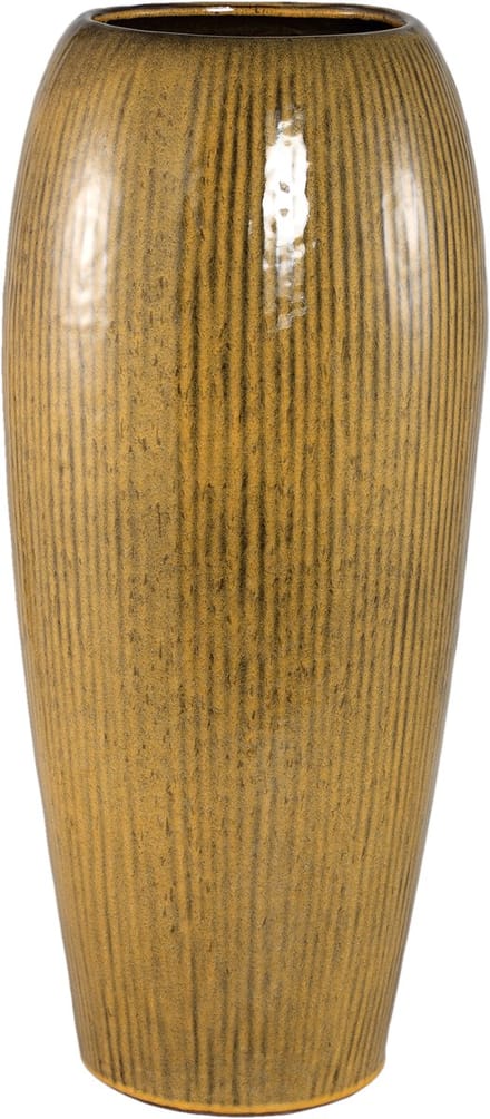 PTMD Tamica Dark Brown Ceramic Pot L