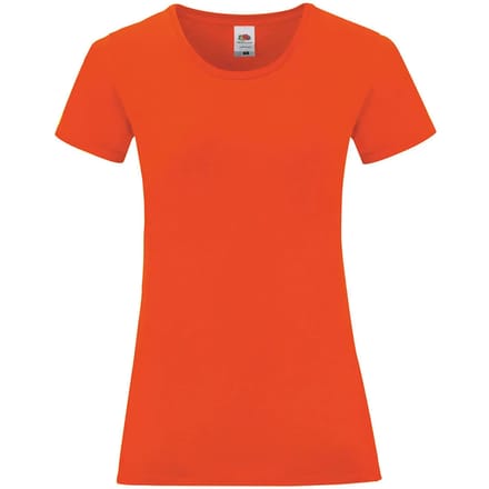 Dames-T-shirt Fruit of the Loom Iconic 150
