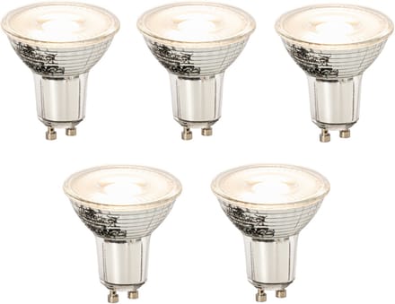 LUEDD Set van 5 GU10 dimbare LED lamp 8W 660 lm 3000K