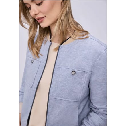 Blouson in gemêleerde look met ritssluiting