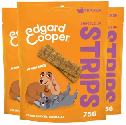 3x Edgard & Cooper Adult Strips Kip 75 gr
