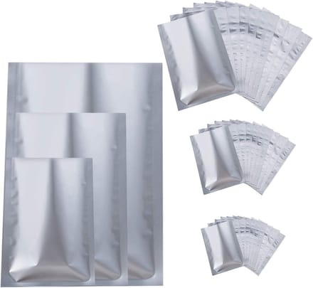 Mylar zakken voor voedselopslag en koffie - set van 30 stuks in 3 formaten