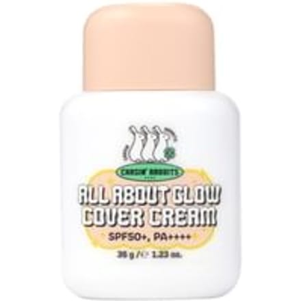 CHASIN' RABBITS All About Glow Crème Couvrante 35g SPF50+PA++++, Légère, Hydratante, Éclat Longue Durée pour un Éclat Impeccable, Texture de Peau Lisse beige