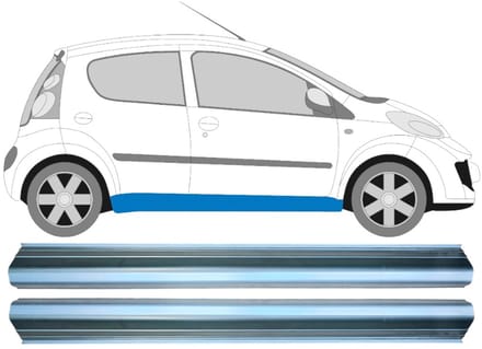 Reparatie dorpel voor Toyota Aygo 2005-2012 / Links + Rechts / Set