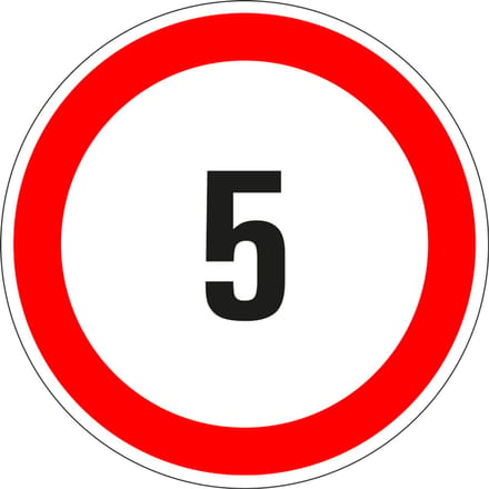 5 bord - kunststof 100 mm