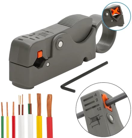 Automatische Roterende Coax Striptang I Coaxkabelsnijder I Draadstrippen I Afstriptang I Kabelstripper I Stript de Stevigste Kabels!