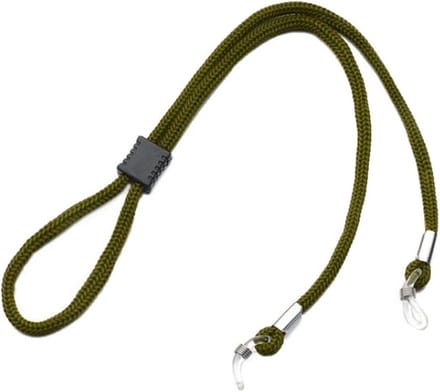 Fako Bijoux® - Nylon Brillenkoord Dik - Classic - 5mm - 66cm - Verstelbaar Brillenkoord - Brilband - Army Groen