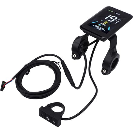 Panneau d'affichage LCD pour vélo électrique 24V 36V 48V 5 Cœurs Écran Couleur Scooter Affichage LCD Tableau de Bord avec Câble d'Extension black
