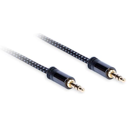 Kabel Jack 3,5 mm - Jack 3,5 mm  Lengte: 1,5m AQ Premium , Acoustique Quality zwart