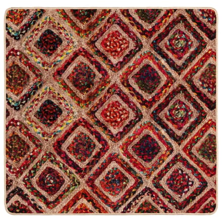 vidaXL - Tapijt - Runner - MARSA - Meerkleurig - 100 - x - 100 - cm - Polyester - en - PVC