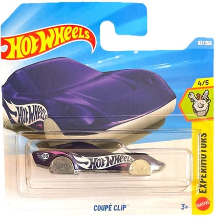 HOT WHEELS COUPÉ CLIP KEYHANGER CHROME PURPER 93/250 HW EXPERIMOTORS 4/5 SHORT CARD 2026