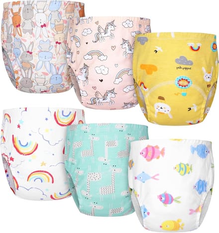 Potty Training Broekjes voor Meisjes en Jongens - Wasbare en Herbruikbare Training Pants voor Zindelijkheidstraining