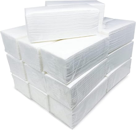 Papieren Handdoeken Zigzag 3000 Stuks Dubbellaags Hoog Absorberend