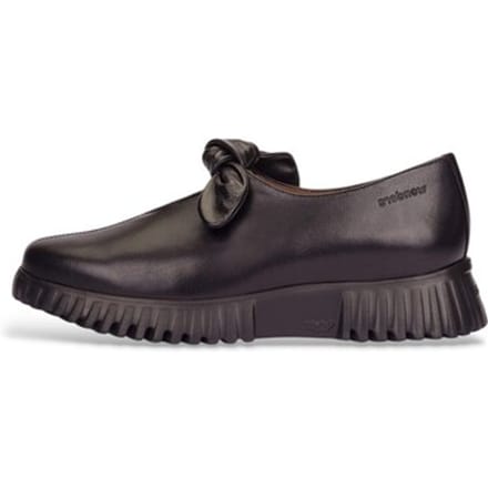 Wonders Mocassins van Velv zwart leer
