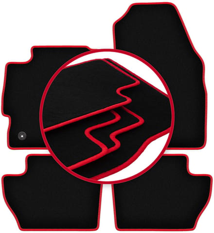 CARLUX-RED automatten voor: Ford Ka+ hatchback (2014-)