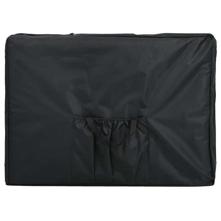 vidaXL - Massagetafel - inklapbaar - met - aluminium - frame - (vier - delen - / - crèmewit)