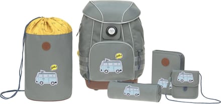Lässig Schooltas Magic School Set Adventure Bus Groene Veelkleurig