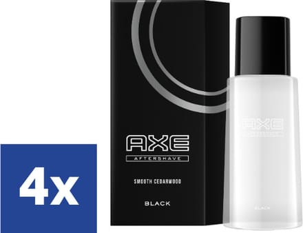 Axe Men Black Aftershave - 4 x 100 ml