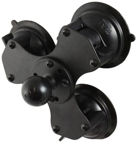 Twist-Lock™ Triple zuignap basis met C-kogel