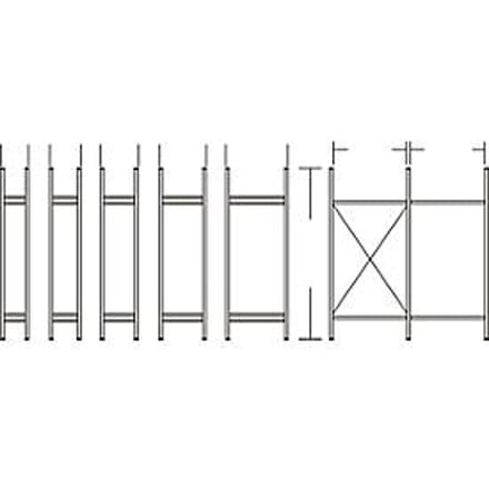Stellingframe WR 3000, diepte 400 mm