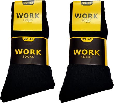 Work zwarte werksokken 10 paar maat 39/42