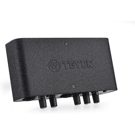 USB Audio Interface voor Opname Professionele Geluidskaart met Dubbele XLR 48V Fantoomvoeding 32-bit zwart