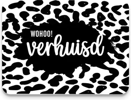 Verhuiskaarten 20 stuks - WOHOO VERHUISD stippen - A6 - adreswijziging - Studio Juulz