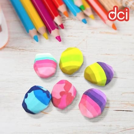 Set of 2 DCI Geo Rock Erasers