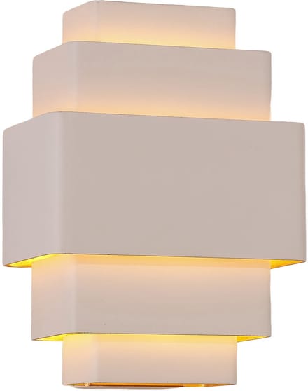 Artdelight - Wandlamp Layers B 20 cm wit goud