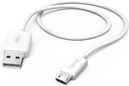 Hama USB-kabel voor tablet-pc´s, micro-USB, 1,5 m, wit