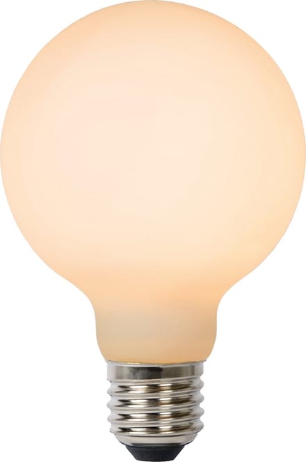 Lucide G80 - Filament lamp - Ø 8 cm - LED 3 StepDim - E27 - 1x8W 2700K - Opaal