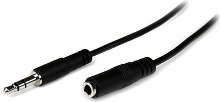 StarTech 2 m slanke 3,5 mm stereo-audioverlengkabel - M/F