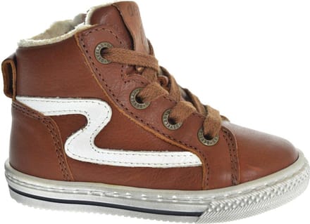 Develab - 45667 - Half-hoogJongensKindersneakers - Kleur: Cognac - Maat: 29