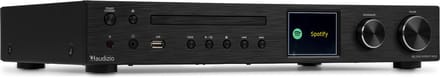Audizio Bolzano Internetradio met DAB+ en FM - Met CD speler, Bluetooth en Spotify Connect - Zwart