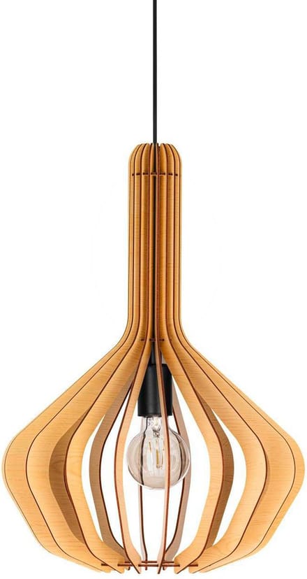 EGLO Velasco Hanglamp - E27 - Ø 38 cm - Ahorn/Zwart