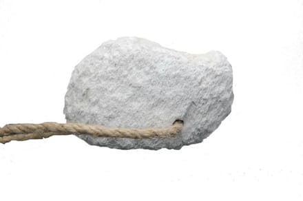 Puimsteen - wit (plasticvrij verpakt) - voor het natuurlijk verwijderen van eelt