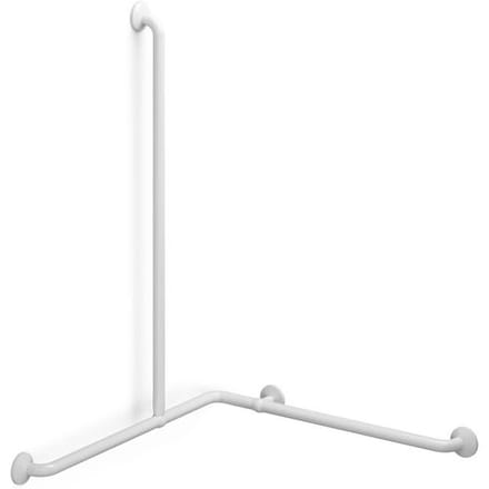 Pressalit Care corner handrail 76.2 x 76.2 cm, 109 cm shower rod RT136000